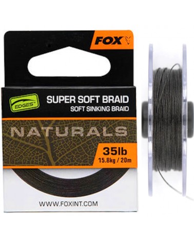Plecionka Przyponowa Fox Naturals Super Soft Sinking Braid 35lb 15.8kg 20m