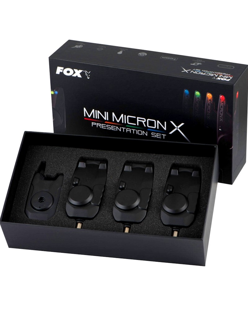 Zestaw Sygnalizatorów Brań Z Centralką Fox Mini Micron X 3 Rod Set