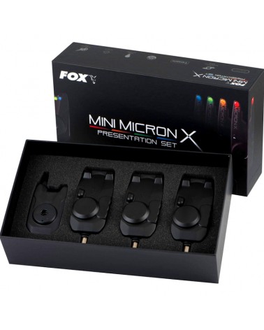 Zestaw Sygnalizatorów Brań Z Centralką Fox Mini Micron X 3 Rod Set