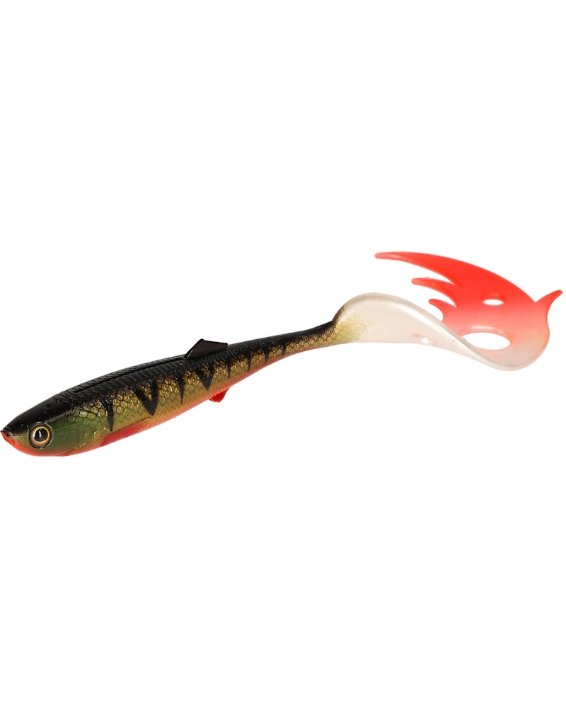 Przynęta Twister Mikado Sicario Pike Tail 8.5cm Bloody Perch 1szt.
