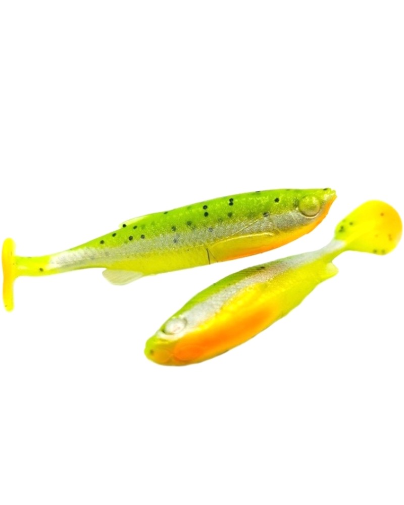 Guma Savage Gear 3D Fat Minnow T-Tail 9cm 7g Fluo Green Silver