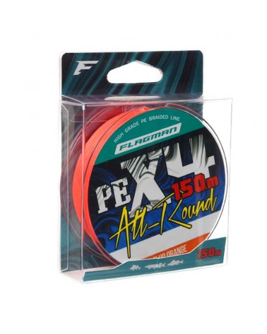 Plecionka Flagman Braid All-Round Pe X-4 150m 0.23mm 11.4kg Fluo Pomarańczowa