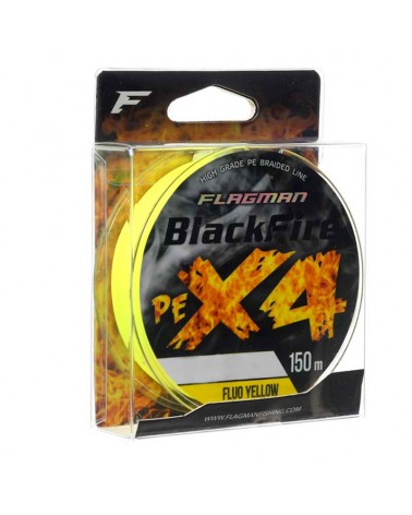 Plecionka Flagman Braid All-Round Pe X-4 150m 0.23mm 11.4kg Fluo Żółta