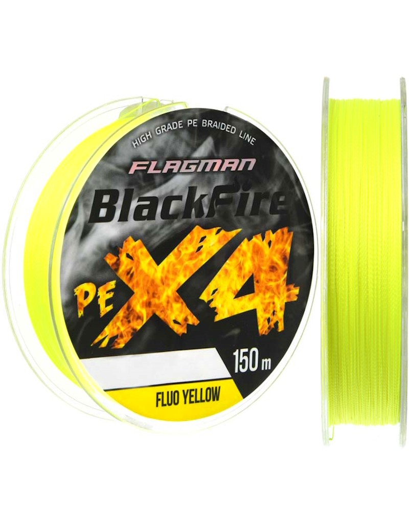 Plecionka Flagman Braid All-Round Pe X-4 150m 0.10mm 4.6kg Fluo Żółta