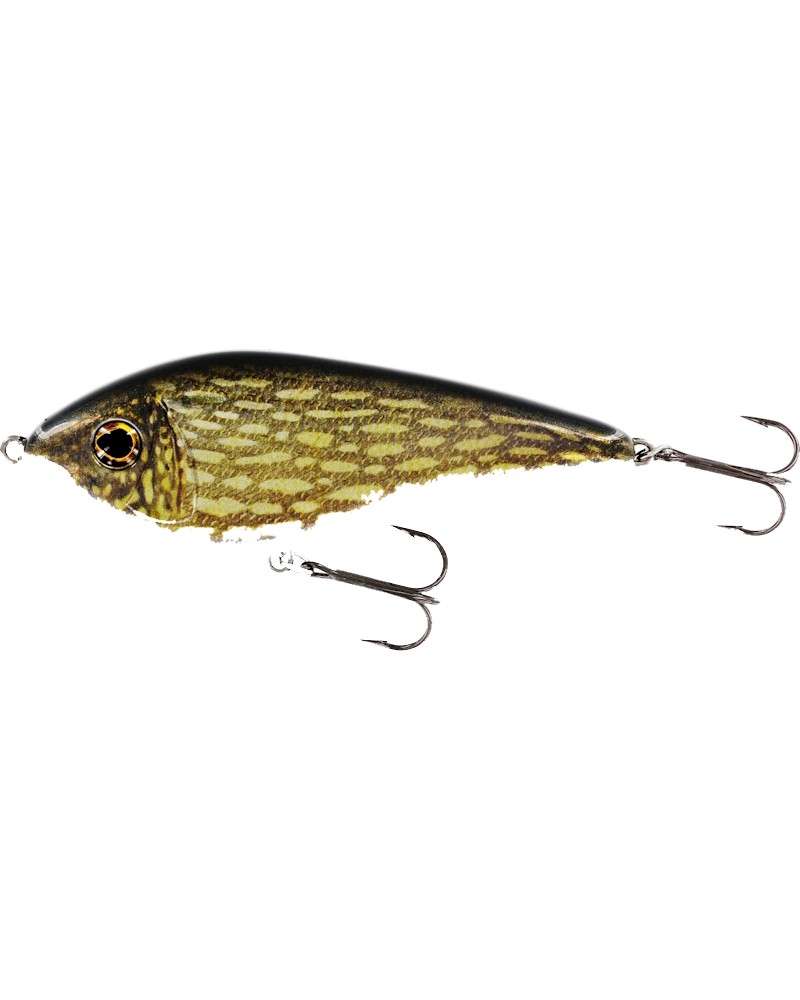 Wobler Westin Swim Gildebait Silent 12cm 62g Sinking Real Pike