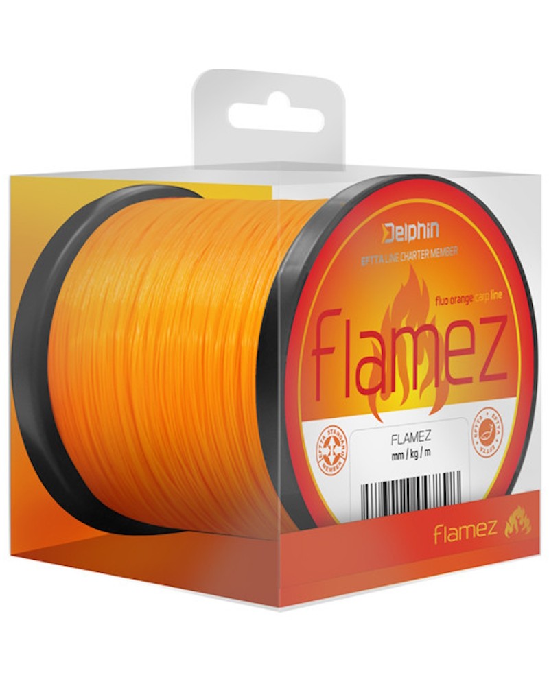 Żyłka Karpiowa Delphin Flamez 0.25mm 5.0kg 600m Pomarańczowa