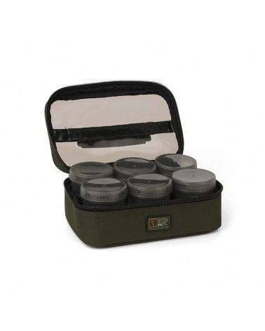 Torba Na Przynęty Z Pudełkami Fox R Series Hookbaits Bag 8 Pots 25x12x16cm