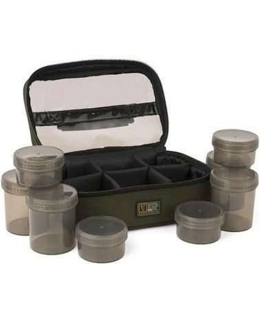 Torba Na Przynęty Z Pudełkami Fox R Series Hookbaits Bag 8 Pots 25x12x16cm