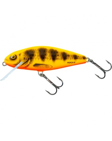 Wobler Salmo Perch Yellow Red Tiger 8cm 12g Floating Pływający