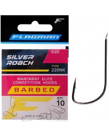 Haczyki Flagman Mantaray Silver Roach Nr 18 10szt.