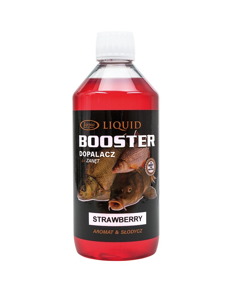 Dodatek Do Zanęt Lorpio Liquid Booster Strawberry Truskawka 500ml