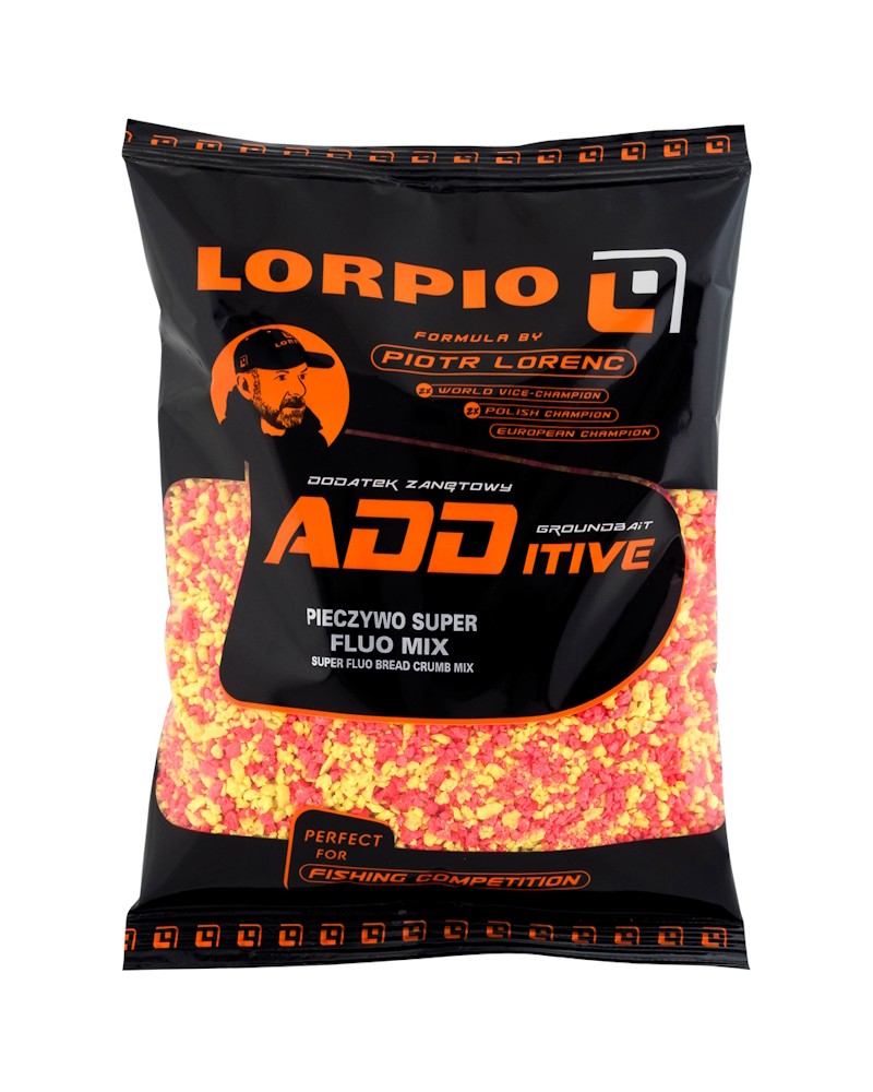 Dodatek Do Zanęt Lorpio Pieczywo Super Fluo Mix 600g