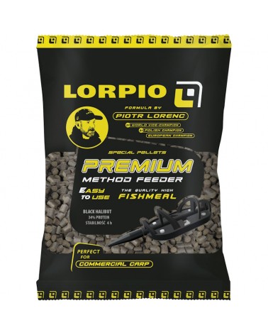 Pellet Do Method Feeder Lorpio Black Halibut 2.0mm 700g