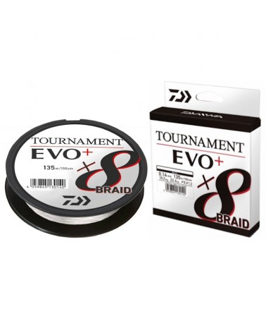 Plecionka Daiwa Tournament X8 Braid EVO+ 135m White Biała
