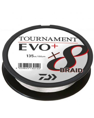Plecionka Daiwa Tournament X8 Braid EVO+ 135m White Biała
