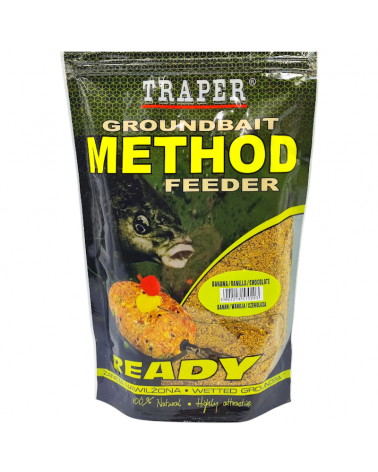Zanęta Traper Method Feeder Ready Banan/Wanilia/Czekolada 750g