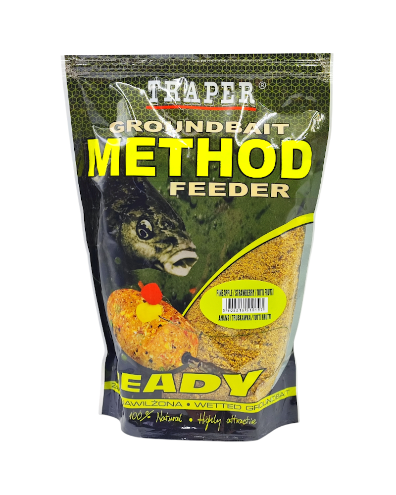 Zanęta Traper Method Feeder Ready Ananas/Truskawka/TuttiFruttii 750g