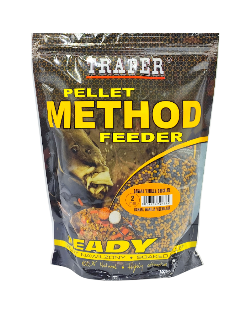 Method Feeder Pellet Traper Ready Banan/Wanilia/Czekolada 2mm 500g