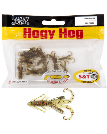Guma Robak Lucky John Hogy Hog 1.6'' 4cm PA03 Green Pumpkin 10szt.