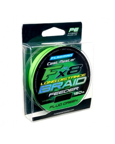 Plecionka Flagman Cast Master Braid Long Distance Feeder X8 Fluo Green