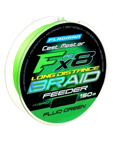 Plecionka Flagman Cast Master Braid Long Distance Feeder X8 Fluo Green