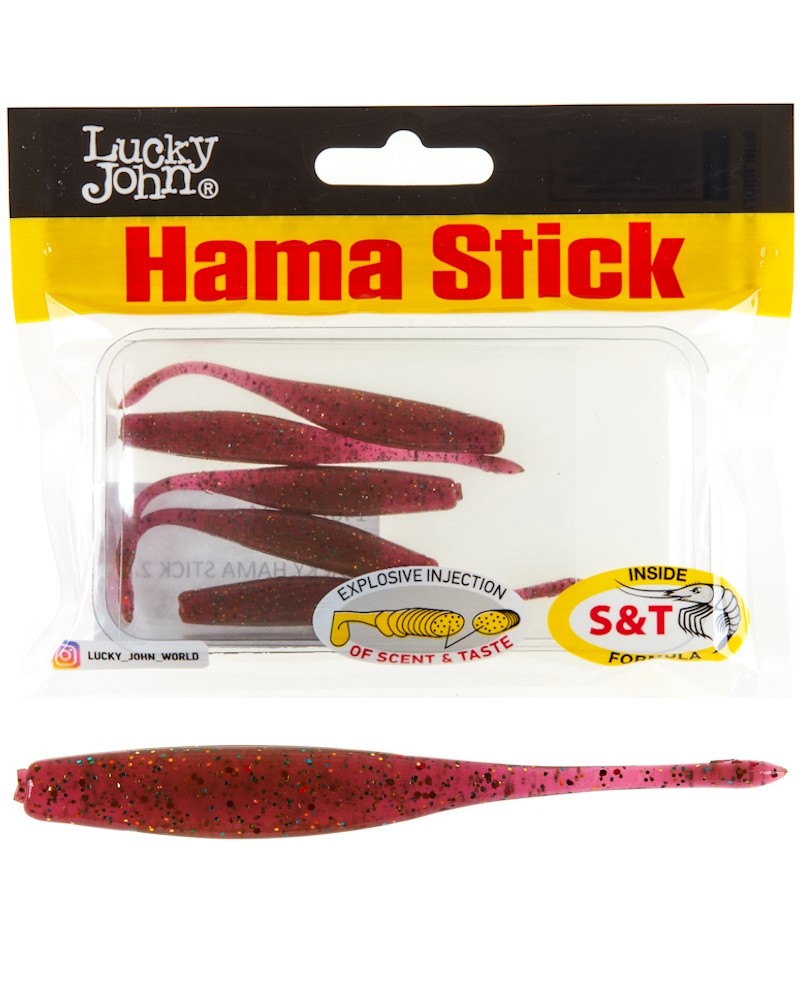 Guma Jaskółka Lucky John Hama Stick 2.7'' 7cm S14 Magic 9szt.