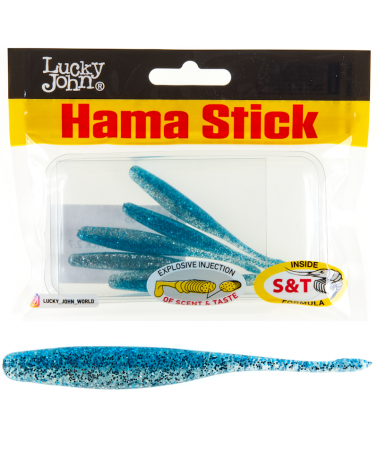 Guma Jaskółka Lucky John Hama Stick 2.7'' 7cm T05 Chrystal Blue 9szt.