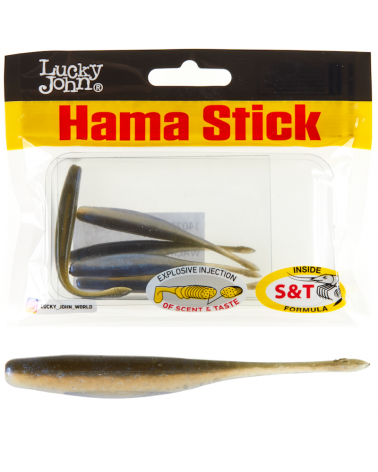 Guma Jaskółka Lucky John Hama Stick 2.7'' 7cm T46 Natural Pro Blue 9szt.