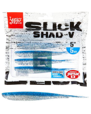 Guma Jaskółka Lucky John 3D Slick Shad-V 5'' 12.7cm 004 5szt.