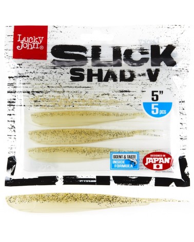 Guma Jaskółka Lucky John 3D Slick Shad-V 5'' 12.7cm 013 5szt.