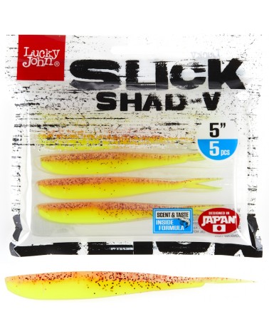 Guma Jaskółka Lucky John 3D Slick Shad-V 5'' 12.7cm 016 5szt.
