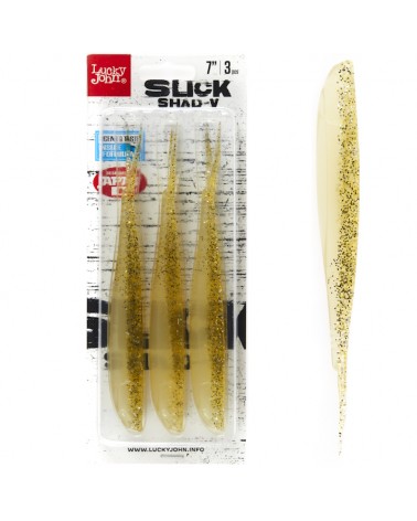 Guma Jaskółka Lucky John 3D Slick Shad-V 7'' 17.8cm 013 3szt.