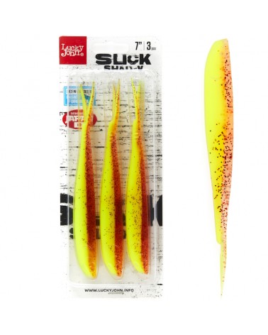 Guma Jaskółka Lucky John 3D Slick Shad-V 7'' 17.8cm 016 3szt.