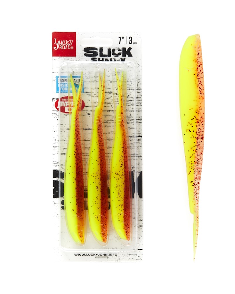 Guma Jaskółka Lucky John 3D Slick Shad-V 7'' 17.8cm 016 3szt.