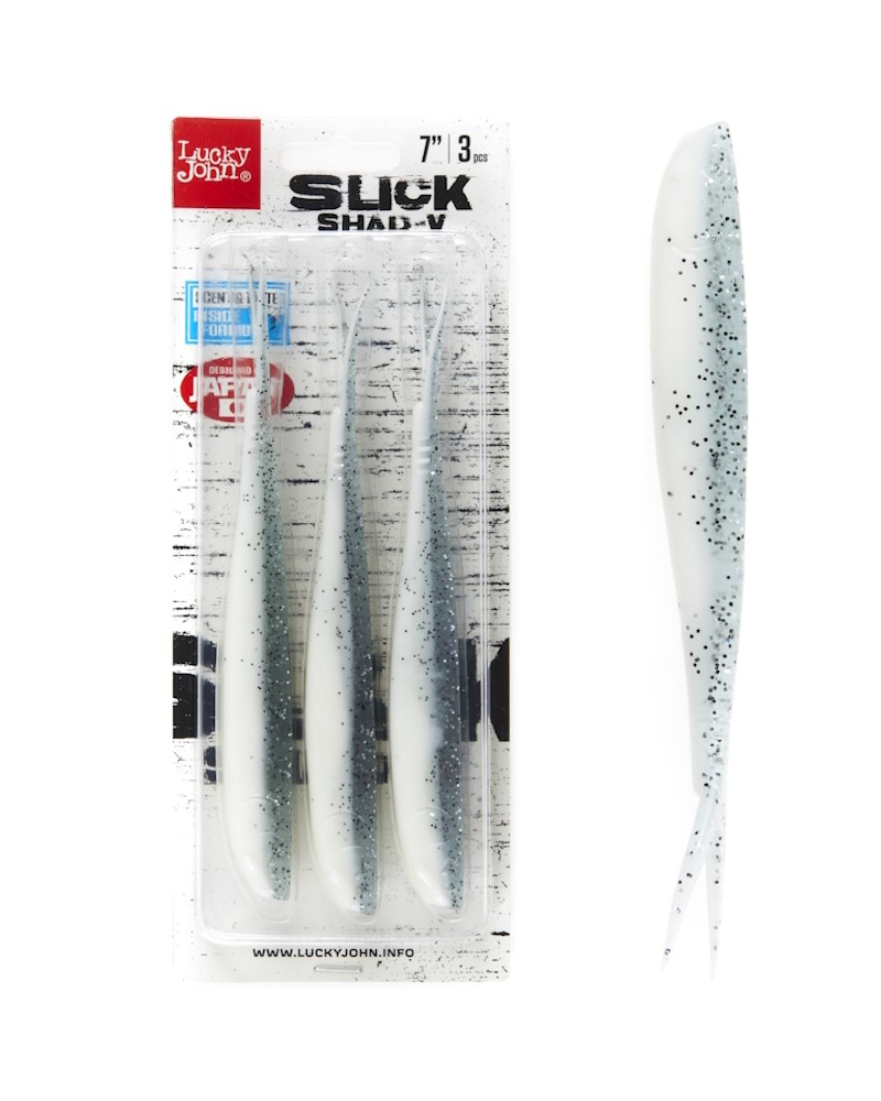 Guma Jaskółka Lucky John 3D Slick Shad-V 7'' 17.8cm 017 3szt.
