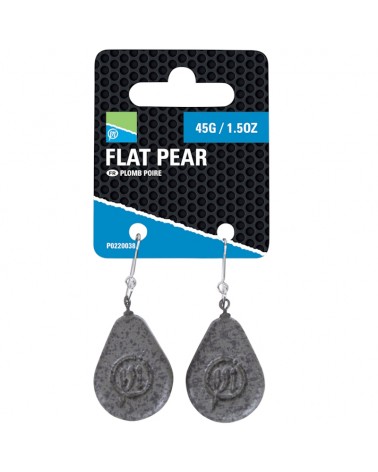 Ciężarki Na Bombkę Preston Flat Pear Lead 45g 2szt.