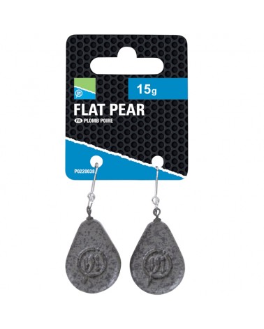 Ciężarki Na Bombkę Preston Flat Pear Lead 15g 2szt.