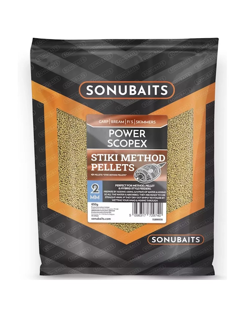 F1 Stiki Method Pellets Sonubaits Power Scopex 2mm 650g