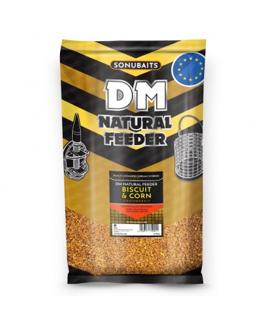 Zanęta Sonubaits DM Natural Feeder Biscuit Corn Biszkopt Kukurydza 1kg