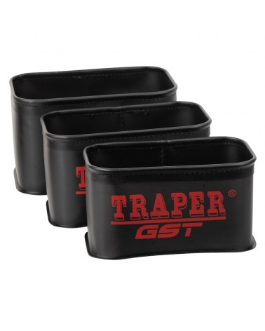 Traper Zestaw Pojemników Na Przynęty GST PCV Black 3w1