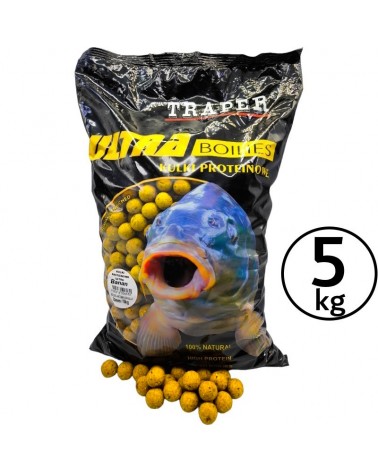 Kulki Proteinowe Traper Ultra Zanętowe Banan 16mm 5kg