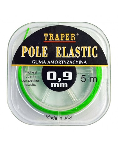 Amortyzator Guma Do Tyczki Traper Pole Elastic Zielona 0.9mm 5m