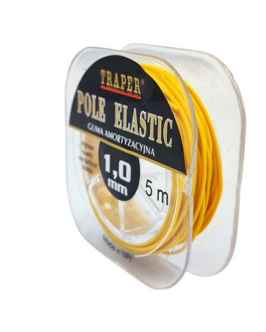 Amortyzator Guma Do Tyczki Traper Pole Elastic Żółta 1.0mm 5m