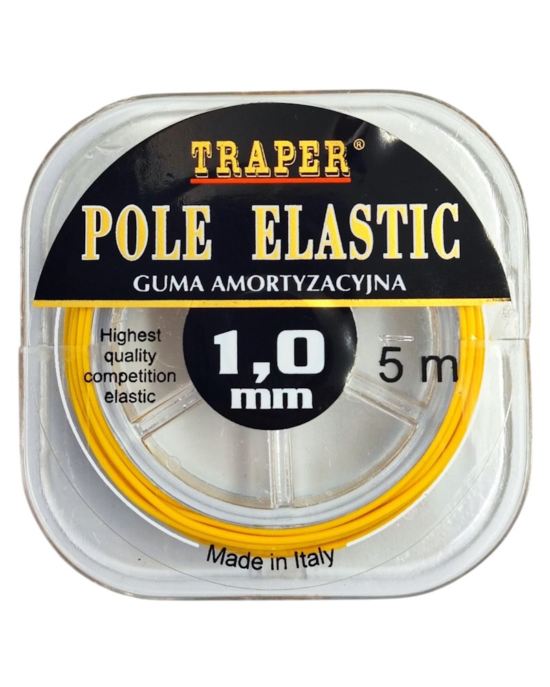 Amortyzator Guma Do Tyczki Traper Pole Elastic Żółta 1.0mm 5m
