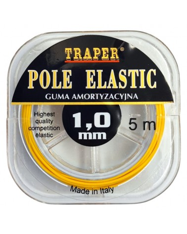 Amortyzator Guma Do Tyczki Traper Pole Elastic Żółta 1.0mm 5m