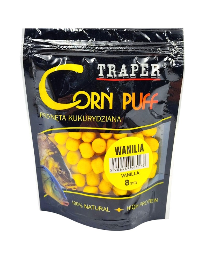 Przynęta Pływająca Kukurydziana Traper Corn Puff 8mm 20gr Wanilia