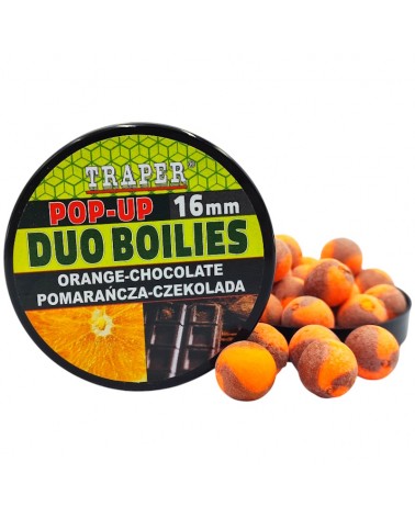 Kulki Proteinowe Traper Pop-Up Duo Boilies Pomarańcza/Czekolada Orange/Chocolate 16mm 40g