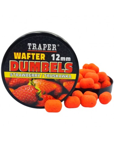 Dumbels Traper Wafter Truskawka Strawberry 12mm 40g