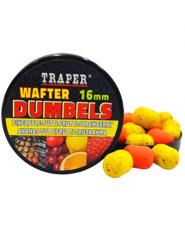 Dumbels Traper Wafter Ananas/Tutti-Frutti/Truskawka Pineapple/Tutti Frutti/Strawberry 16mm 40g