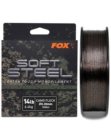 Żyłka Karpiowa Fox Soft Steel Fleck Camo Mono 14lb 6.4kg 1000m